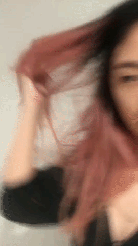 I've officially beaten my personal record of not washing my hair by two days...and I am fucking miserable. I don't feel like putting in product, but I run the teeniest bit of Ouai Dry Shampoo Foam through my tangled strands, but does it do much? See the GIF and my facial expression. (The answer is no. Don't wanna talk about it!)And then something spooky happened. My friend/coworker told me my hair looked good. GOOD. What universe did I teleport to? If it's one thing I've learned this week, no one cares or notices your hair as much as you. Has society and mass media programmed us to reflexively put ourselves down? A topic for another time. (Short answer: Yes.)