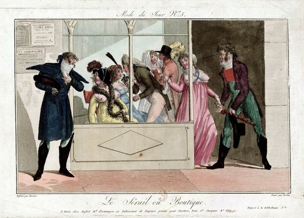 The outrageous fashions worn by young people whose relatives were killed in the French Revolution: