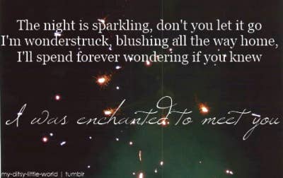 Lyrics enchanted Enchanted