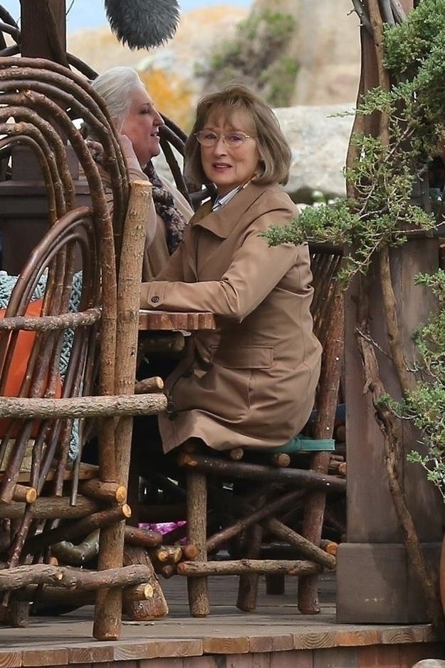 What is Meryl Streep looking at?