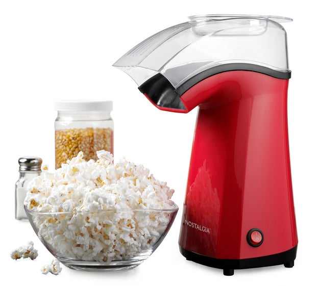 A air pop popcorn maker (no oil!) so you have something healthy to snack on while you watch those corny movies you love so much.