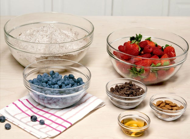 A six-piece mixing bowl set you'll be berry happy to have when it comes time to serve your friends and family. NEVER underestimate the uses of a teeny tiny bowl!