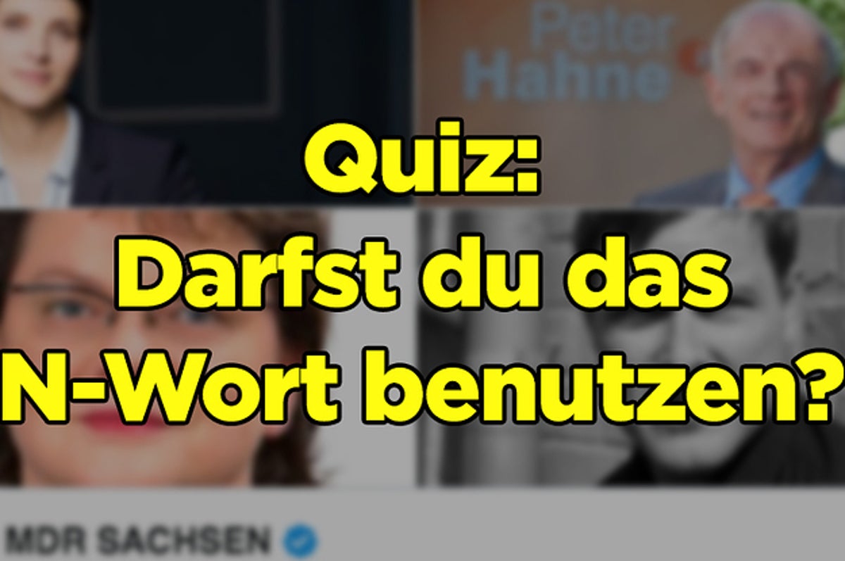 Darfst Du Das N Wort Benutzen