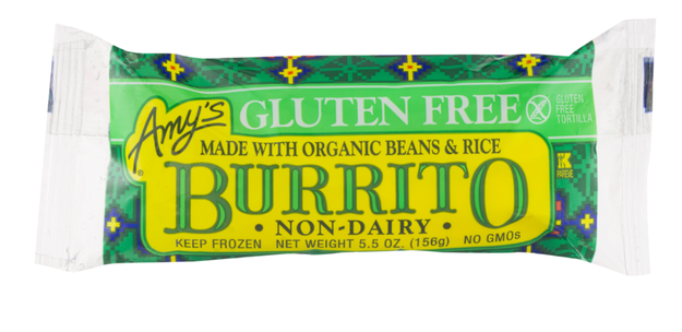 A GF non-dairy burrito so you can have something hearty to eat during "probably should be eating dinner but just gonna grab a snack" times.