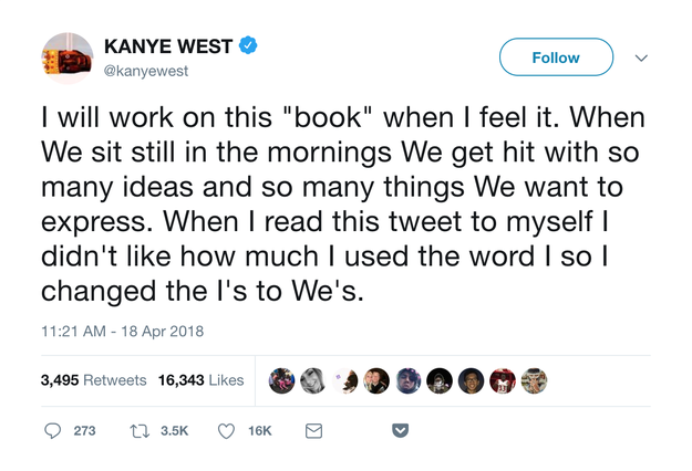 (He also seems to be editing the 