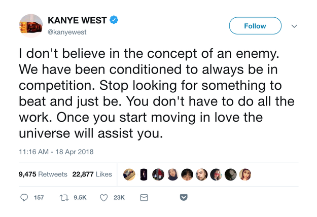 His thoughts on competition: