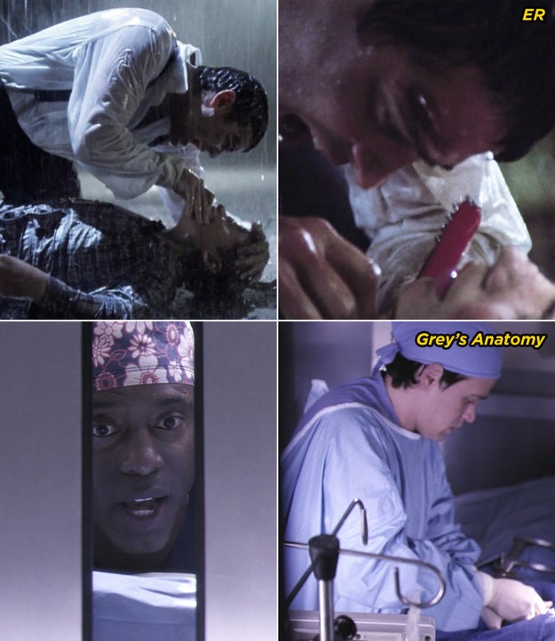 At some point, one doctor defies the odds and saves a patient in a crazy way, whether it's rescuing them from a storm drain or performing surgery in a stuck elevator.