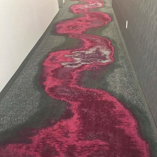 This bloody carpet design: