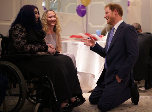 Okay, so they were dating when the picture was posted and in their engagement interview they said that they never went more than 2 weeks without visiting each other. But is it actually Prince Harry? Let's inspect this photo of Prince Harry at an event in London on Oct. 3, 2016.