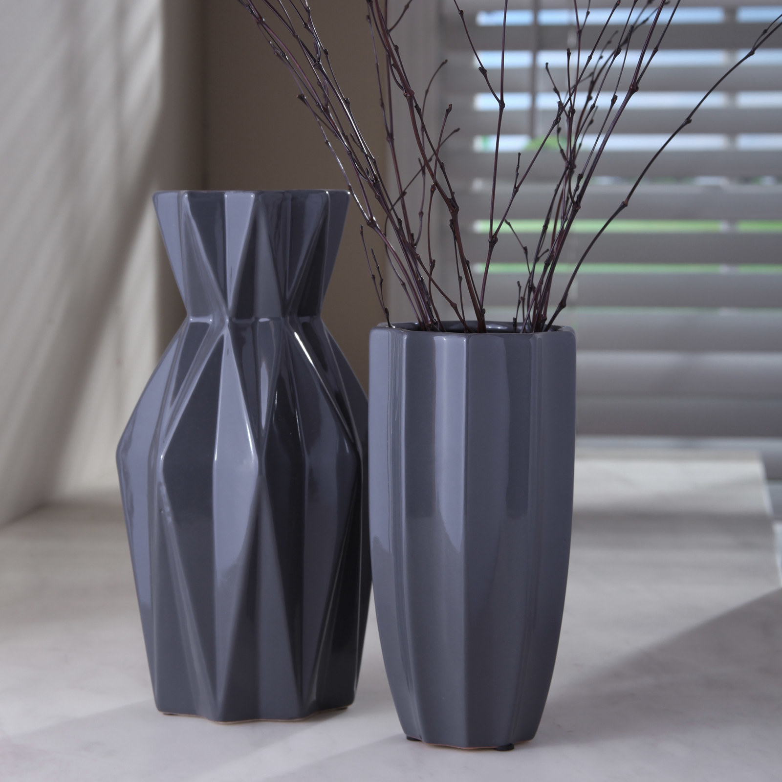 geometric vase. 