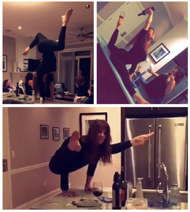 This yogi mom who can really entertain a party: