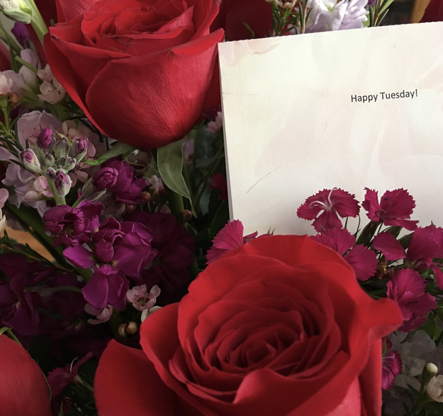 This husband who gave his wife flowers just because it was Tuesday: