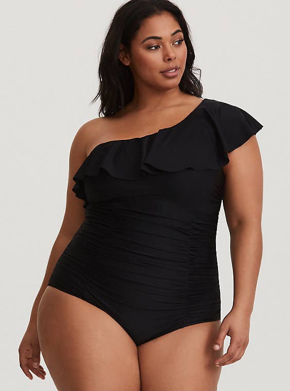 Albion Fit the Florence Off Shoulder One Piece Swimsuit 3X NWT
