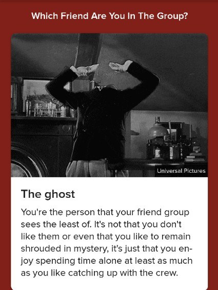 Which Friend Are You In The Group