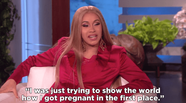 Cardi B Just Went On "The Ellen Show" And Told Everybody Why She Was Actually Twerking While Pregnant At Coachella