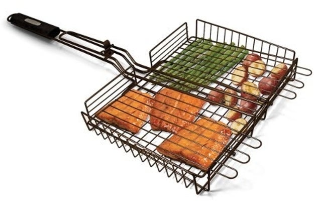 A grilling basket that'll let you cook a whole fancy meal in one grab.