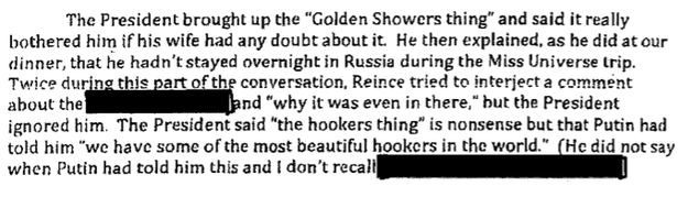 Comey wrote that Trump then raised the claim again in the Oval Office a week and a half later, on Feb. 8 — with then-White House chief of staff Reince Priebus in attendance.