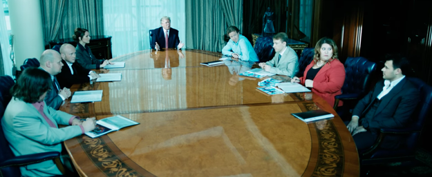 At some point while in Moscow, Trump also helped film a scene for Emin's next video.