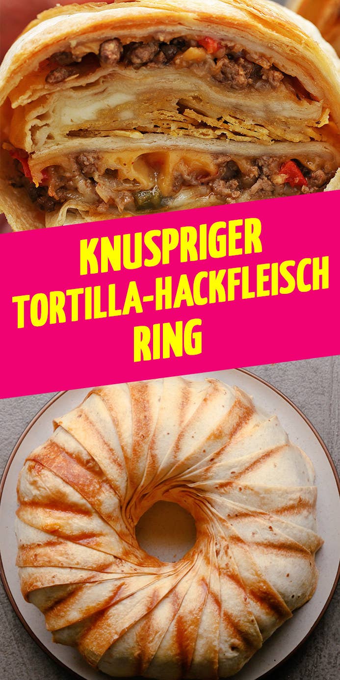 8 PortionenZUTATEN1 EL Olivenöl1 Zwiebel1 rote Paprika1 Jalapeño900 g Hackfleisch1 Päckchen Taco-Gewürz1 Limette10 TortillasAntihaft-Spray für Backformen150 g Cheddar200 g Tortilla-Chips150 g Monterey Jack KäseSalsa