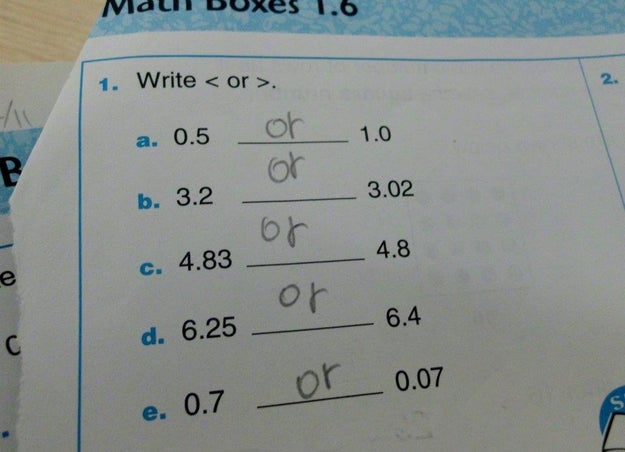 This kid who wants nothing but pain and suffering for their math teacher: