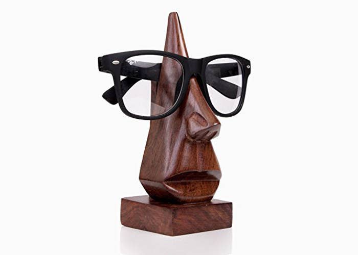 Set a unique style with this carved wooden sculpture only made for the time when your eyewear needs some rest. Place it near your desktop/laptop stand and when your eyes get tired off, put the eyewear over the holder’s nose. You never had a thought that your eyewear to doesn’t like being placed on the dusty table every time you put it off your eyes. Your specs have its charm too.