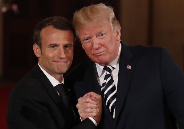 French President Emmanual Macron is in Washington this week, where ahead of a fancy State Dinner, he's been trying to persuade President Donald Trump to keep the Iran deal in place.
