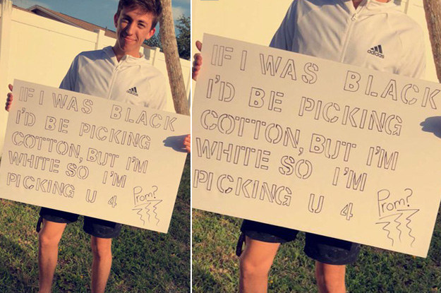 This Teen's Racist Promposal Went Viral And Now The School Is Investigating