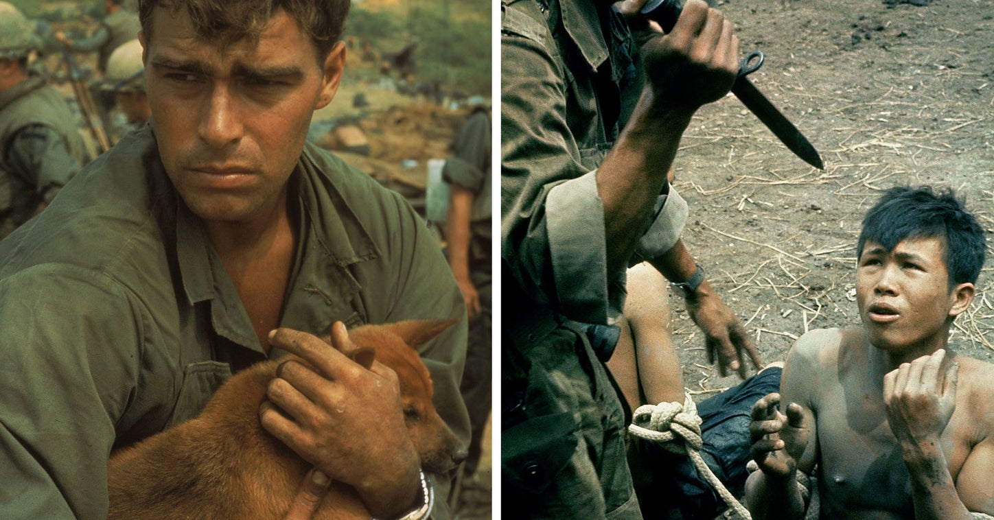 vietnam war in action in color