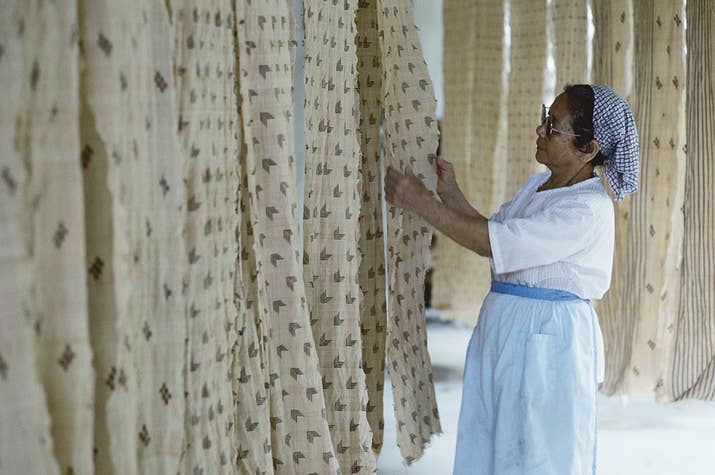 A fabric made of banana fibres called &quot;bashofu&quot; has been made in Japan for centuries. It&#x27;s entirely biodegradable and a much more sustainable fabric in comparison to cotton or silk as much less energy and water is required to produce it. The fibres are taken from the trees and woven together to create the unique cloth.