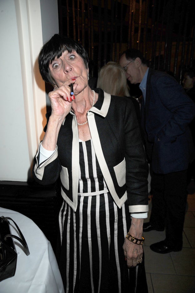 This is June Brown. She was on a soap opera in the UK and she does also vape.