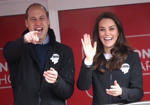 This is Kate Middleton and William Arthur Philip Louis. You know them. They are the Duke and Duchess of Cambridge.