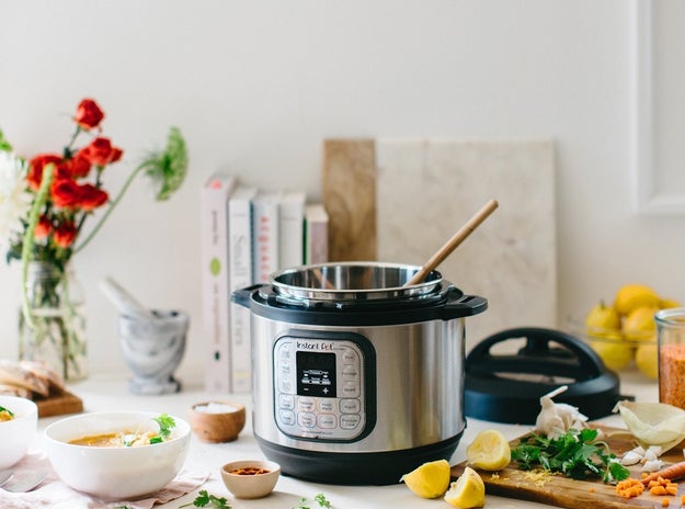 An Instant Pot so you won't have to dead-eyed stare into space for 10 minutes once your friend group starts talking about all the delicious meals they've been making in this 7-in-1 appliance.