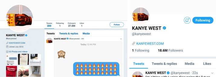  No, Kanye's Pro-Trump Tweets Did Not Cost Him 9 Million Followers  Sub-buzz-7528-1524688967-7