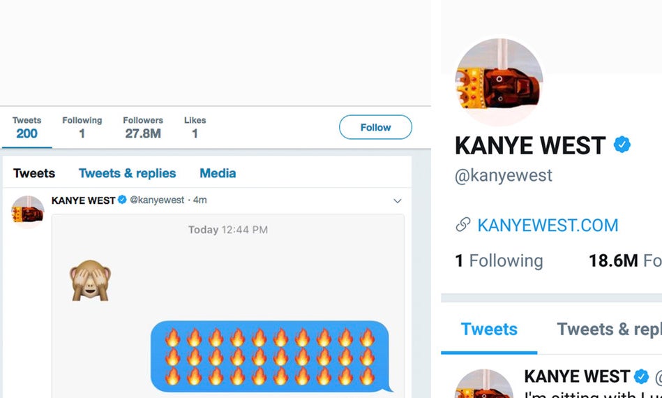 No, Kanye's Pro-Trump Tweets Did Not Cost Him 9 Million Followers