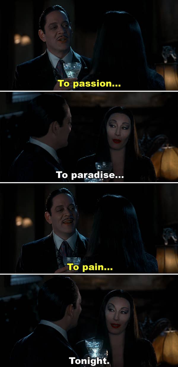 Morticia and Gomez Addams - The Ultimate #relionshipgoals couple.