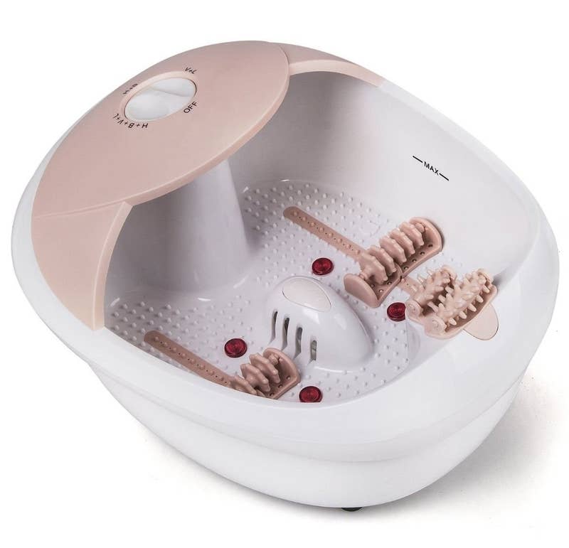 Promising review: &quot;I purchased this bath several years ago, and it still works like it did the first day. Salt, oil, soap, and bleach have all been run through it, and it&#x27;s in tip-top shape. True, the water can get too hot, but I personally LOVE the fact that the heater actually works, and heats up the water like it&#x27;s supposed to. This tub rocks and is well worth the money.&quot; —Lori E. NovotnyGet it from Amazon for $55.98.