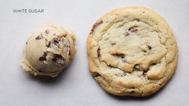 When making cookies, each sugar yields different results. Cookies made with white sugar tend to spread more, be crispier, but can lack in flavor.