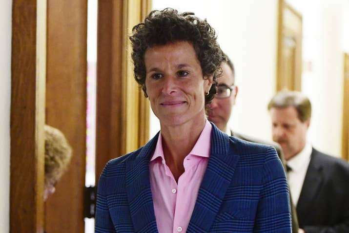 Andrea Constand, main accuser in the Bill Cosby trial, leaves courtroom on April 25, 2018.