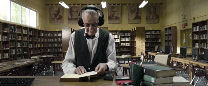 He played a librarian.