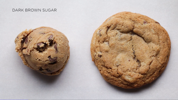 The dark brown sugar cookies spread the least and have a pretty overpowering flavor.