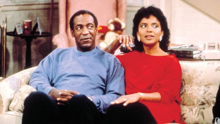 With Phylicia Rashad on The Cosby Show..