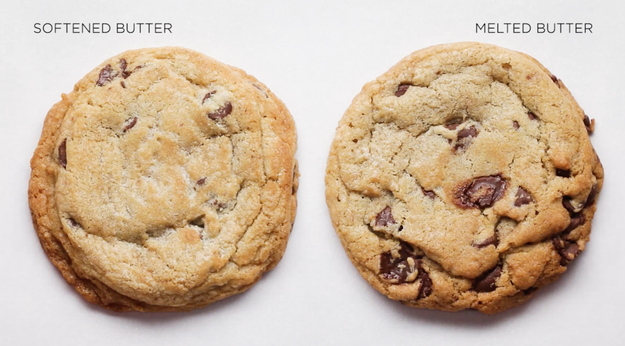 Taste-wise, there wasn't a ton of difference between softened and melted butter.