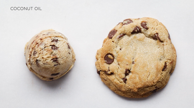 The cookie with coconut oil was OK but it definitely lacked the ~oomph~ that butter brings to baked goods.