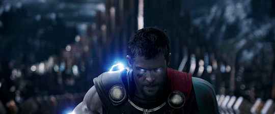 If you had told me back in 2011 that Thor would become one of my absolute FAVORITES, I wouldn't have believed you. But the awesomeness of Thor: Ragnarok combined with Thor's arc in Infinity War has turned me into a true Thor stan. So, when he showed up to Wakanda wielding Stormbreaker, his new axe (yes, he has an AXE now), I fully squealed.