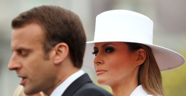 "Melania can't do anything, she can’t even open a window at the White House. She can’t go outside," France’s first lady said. "Me, I'm out in Paris every day."