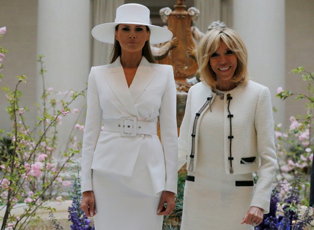 Anyway, while there was much talk of a ~bromance~ between Emmanuel and Donald, the real friendship blossoming was between the two première dames. They even took a trip together to the National Gallery of Art in matching white outfits.