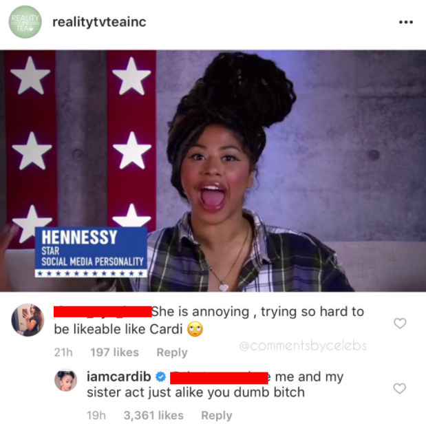 This troll, who tried to come for Cardi B's sister: