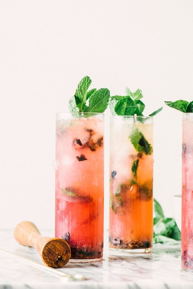 Blueberry Mint Juleps