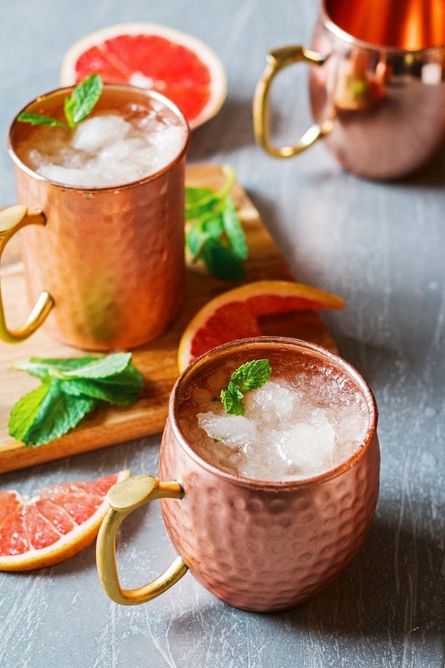 Grapefruit Mint Juleps