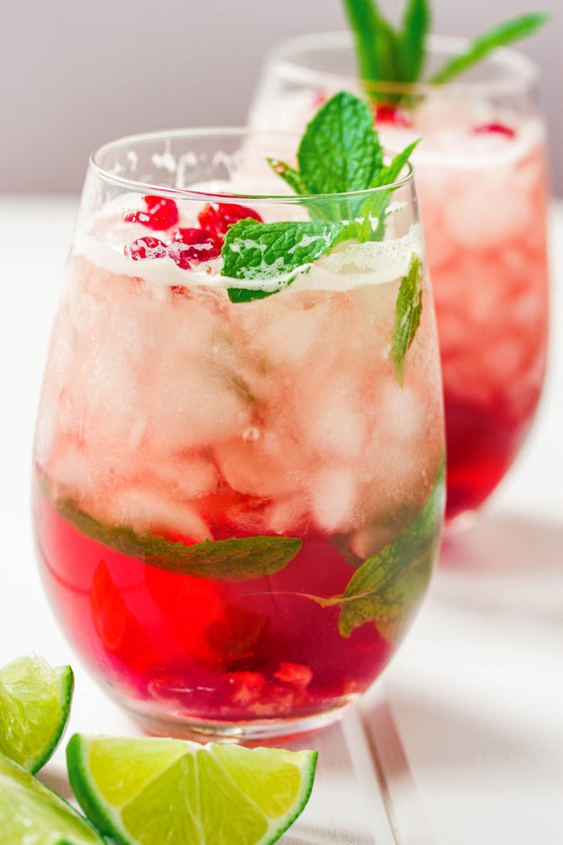 Cherry and Lime Mint Juleps